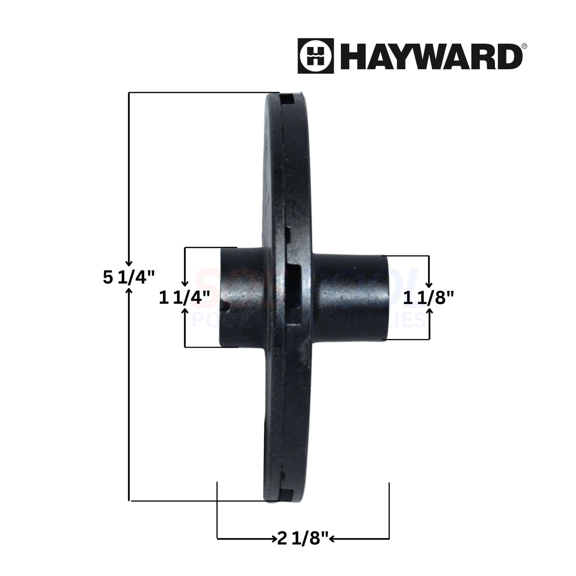 Hayward AX6060C Impeller dimensions for 6060 Booster Pump, essential for optimal pool cleaning performance. SKU: AX6060C