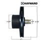 Hayward impeller for Super II pumps shown with dimensions, designed for 1.5HP motor, SKU SPX3016C, SOS Pool.