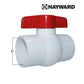 Hayward QVC compact ball valve 2" with red handle, PVC body for efficient flow control, SKU QVC1020SSEW, SOS Pool.