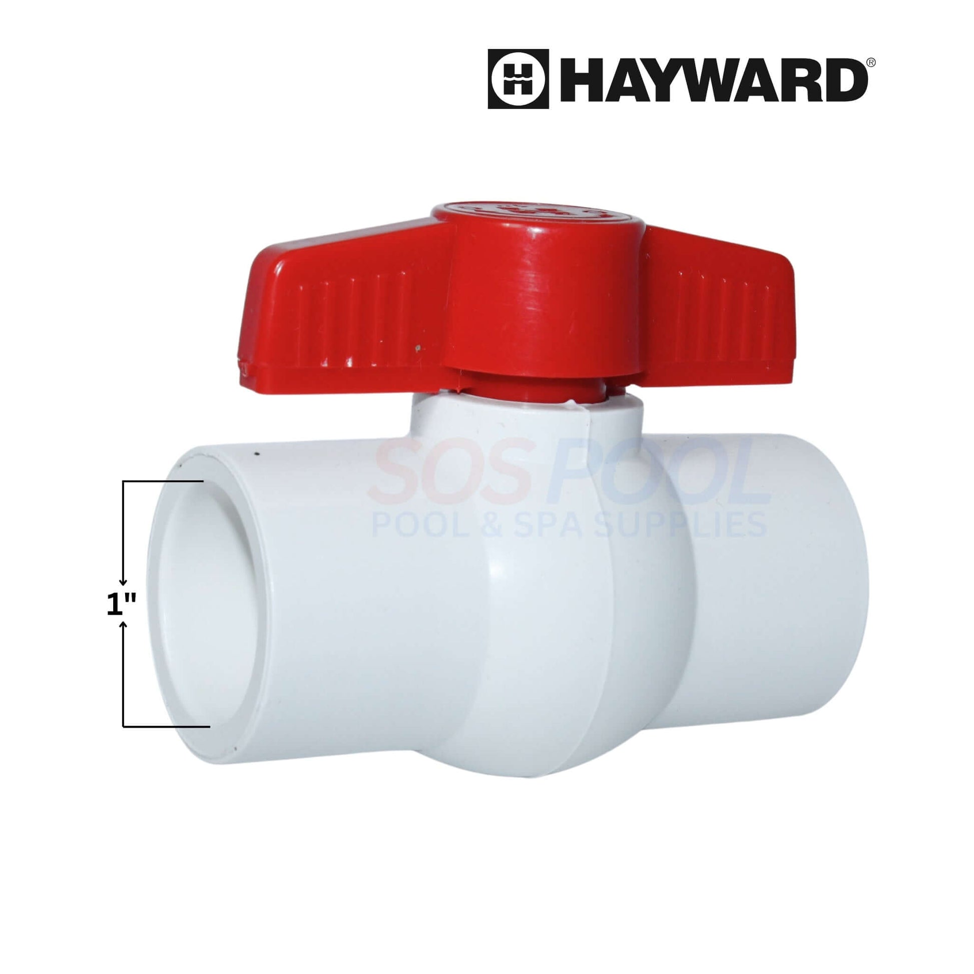 Hayward QVC Compact Ball Valve 1" for efficient flow control. Ideal for pool systems. SKU: QVC1010SSEW, SOS Pool.