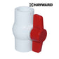 Hayward QVC Compact Ball Valve, PVC body, socket connections, efficient flow control, SKU: QVC1010SSEW, SOS Pool.