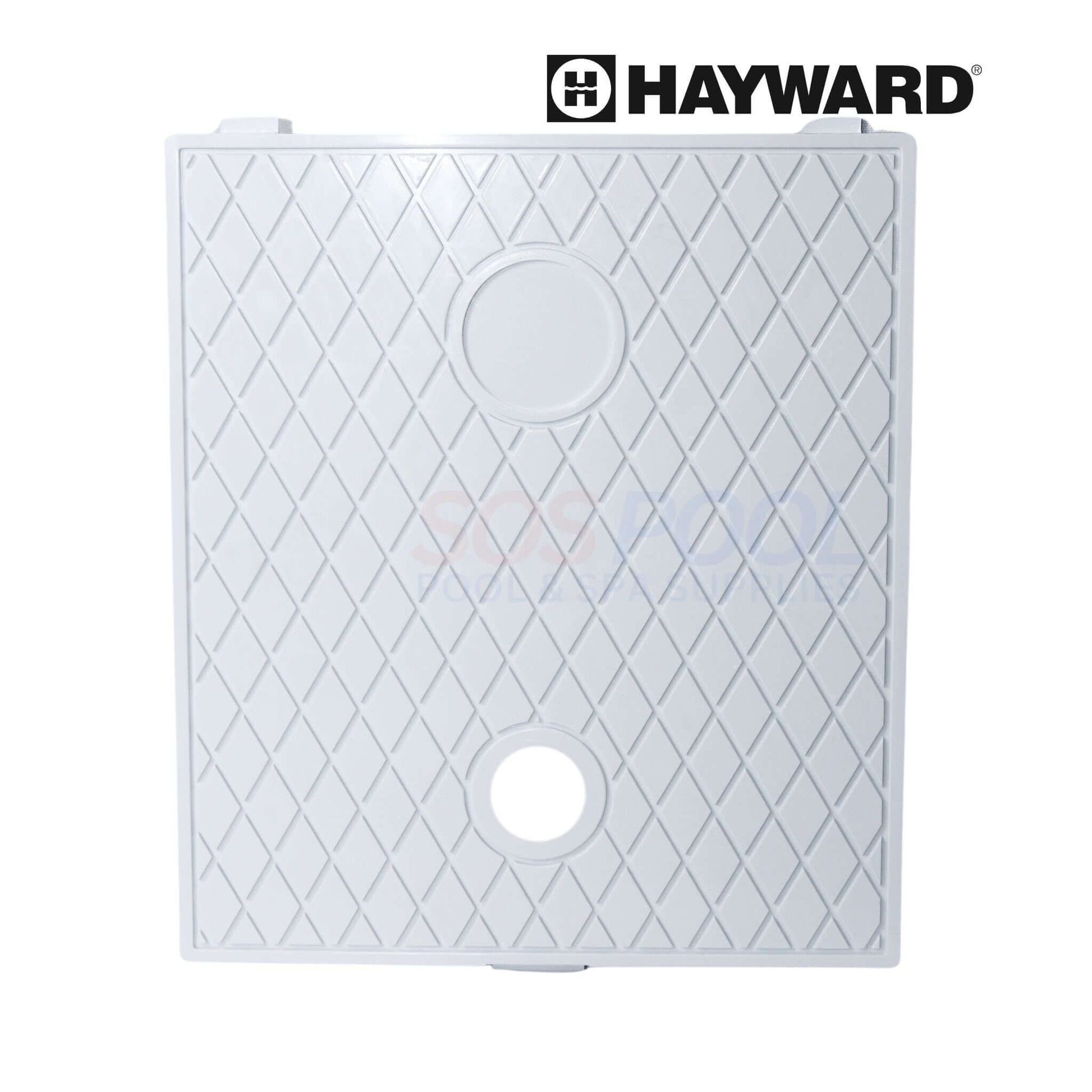 Hayward skimmer cover for SP1089 Dyna-Skim, durable replacement part for pool cleanliness, SKU SPX1088B, SOS Pool.