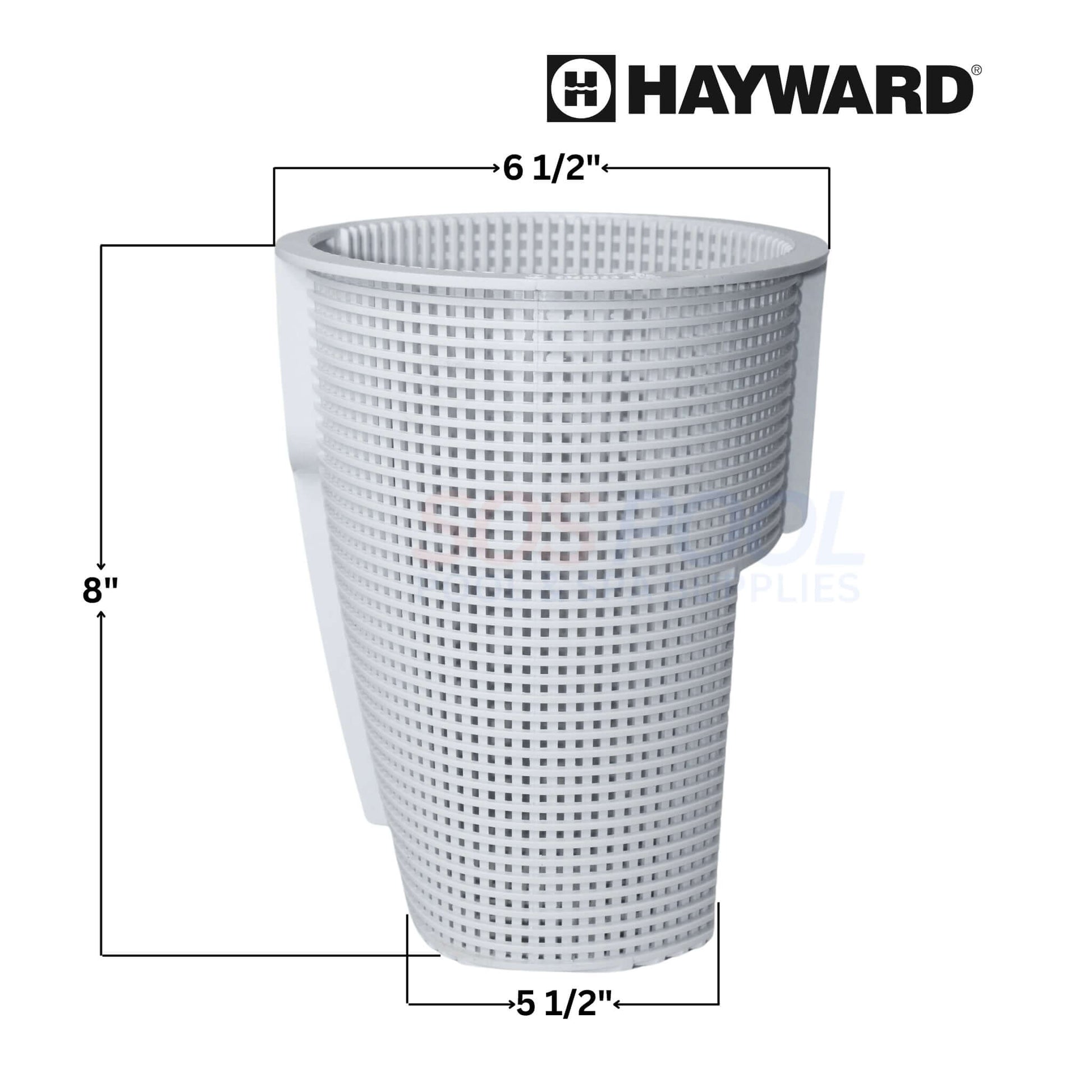 Hayward Strainer Basket dimensions 8" height x 6.5" diameter, OEM replacement for Power-Flo Matrix Pump, SPX5500F