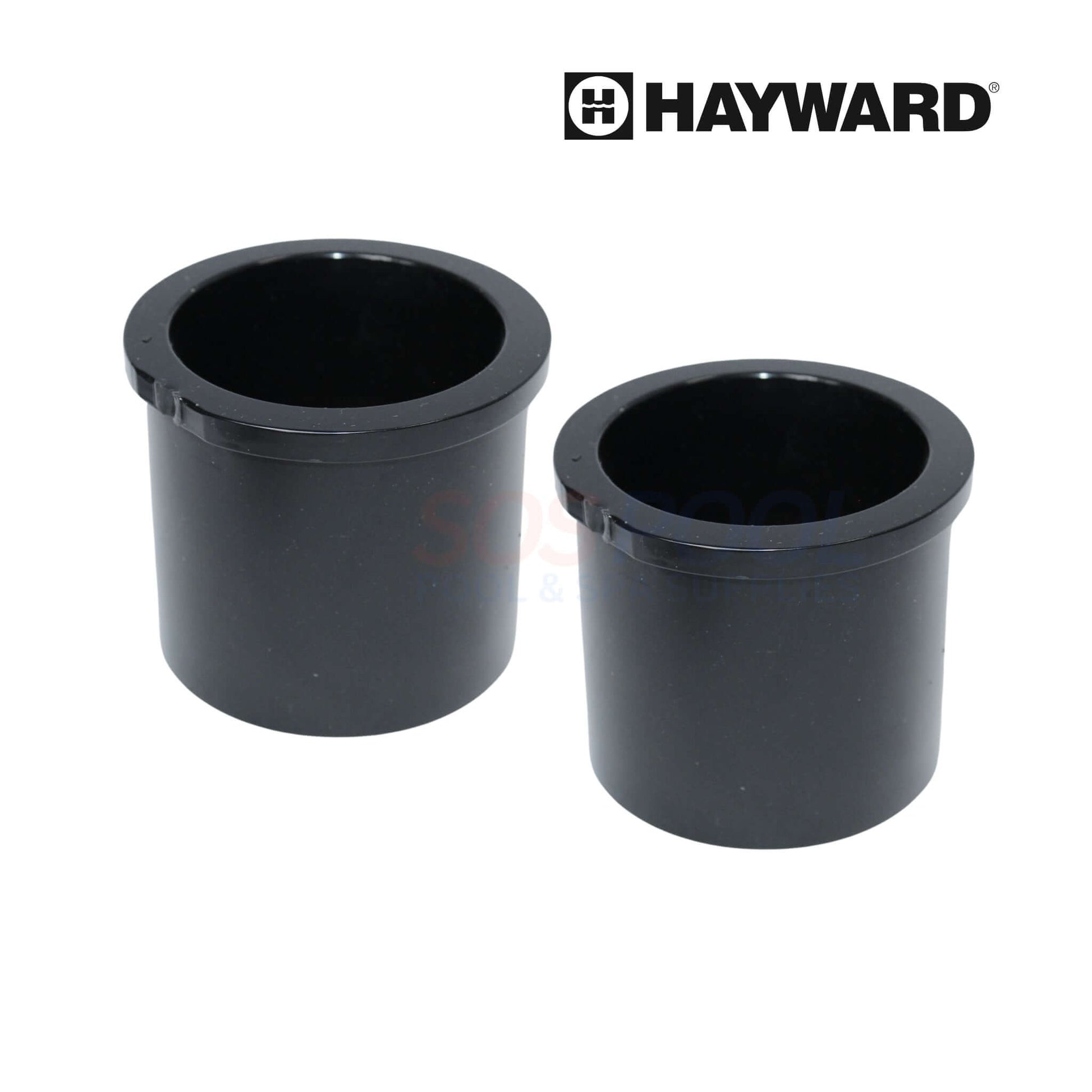 Hayward Union Connector Kit components, durable black connectors for HCP 3000 pumps, SKU HCXP3000UNKIT, SOS Pool.
