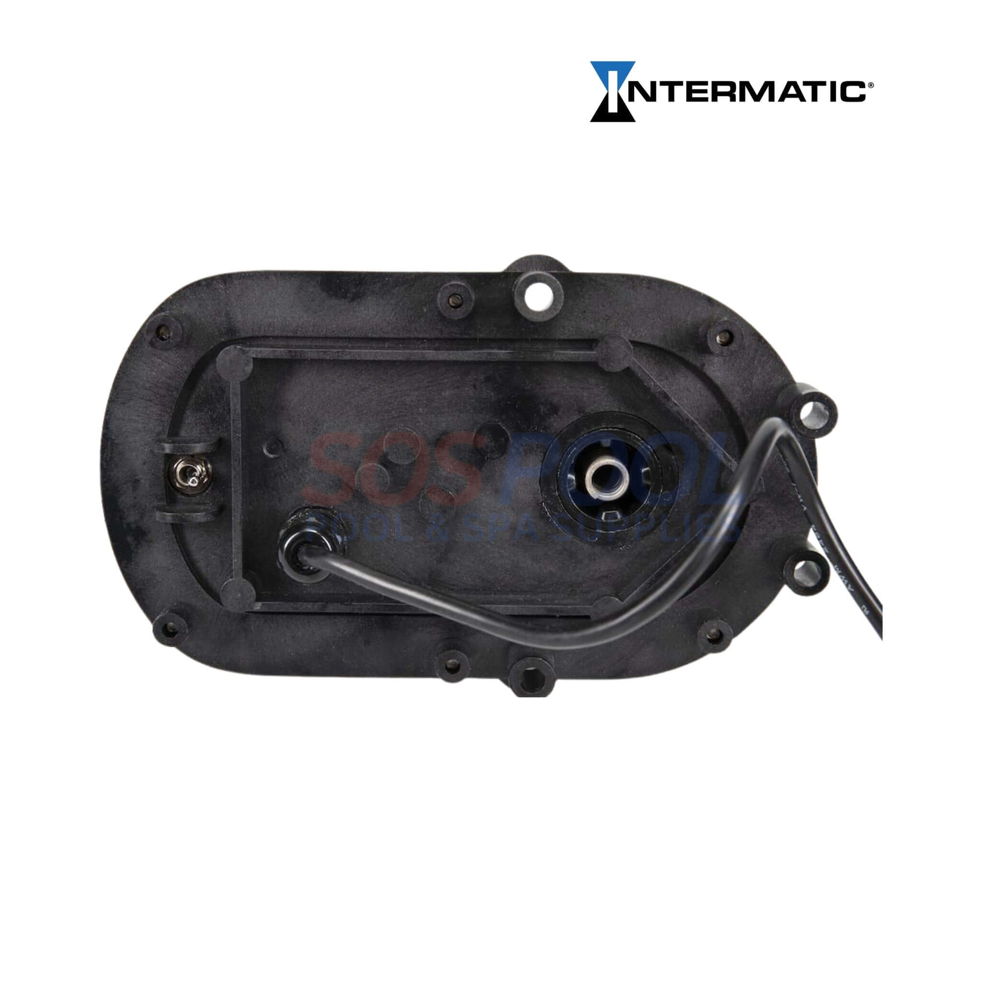 Intermatic PE24GVA 24-Volt Valve Actuator back view showing wiring, designed for precise pool control. SOS Pool supplies.