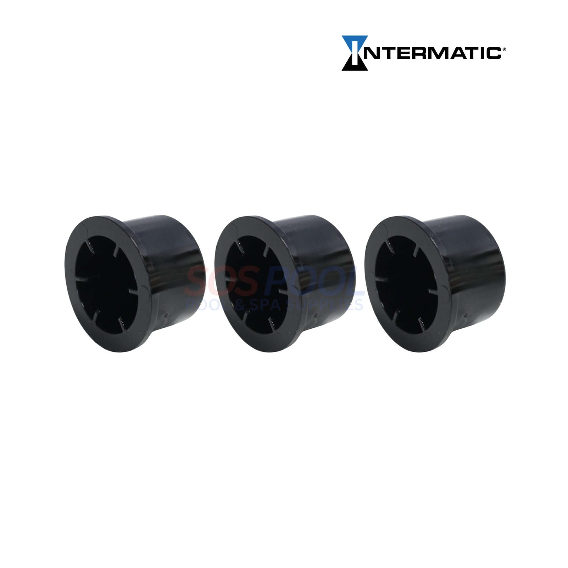 Intermatic Pool & Spa 4 Light Junction Box | PJB4175 three black adapters showing secure, efficient wiring for pool supplies.