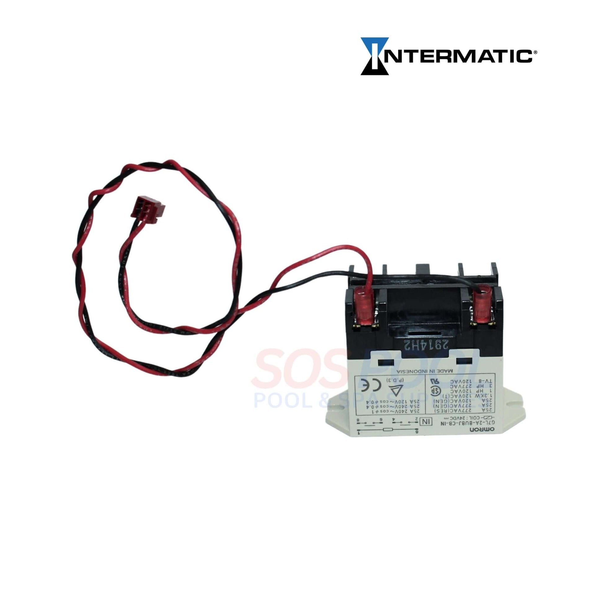 Intermatic DPST Relay 143T145A for AquaLink & Power Center, 3HP, 24V DC coil - SOS Pool Equipment