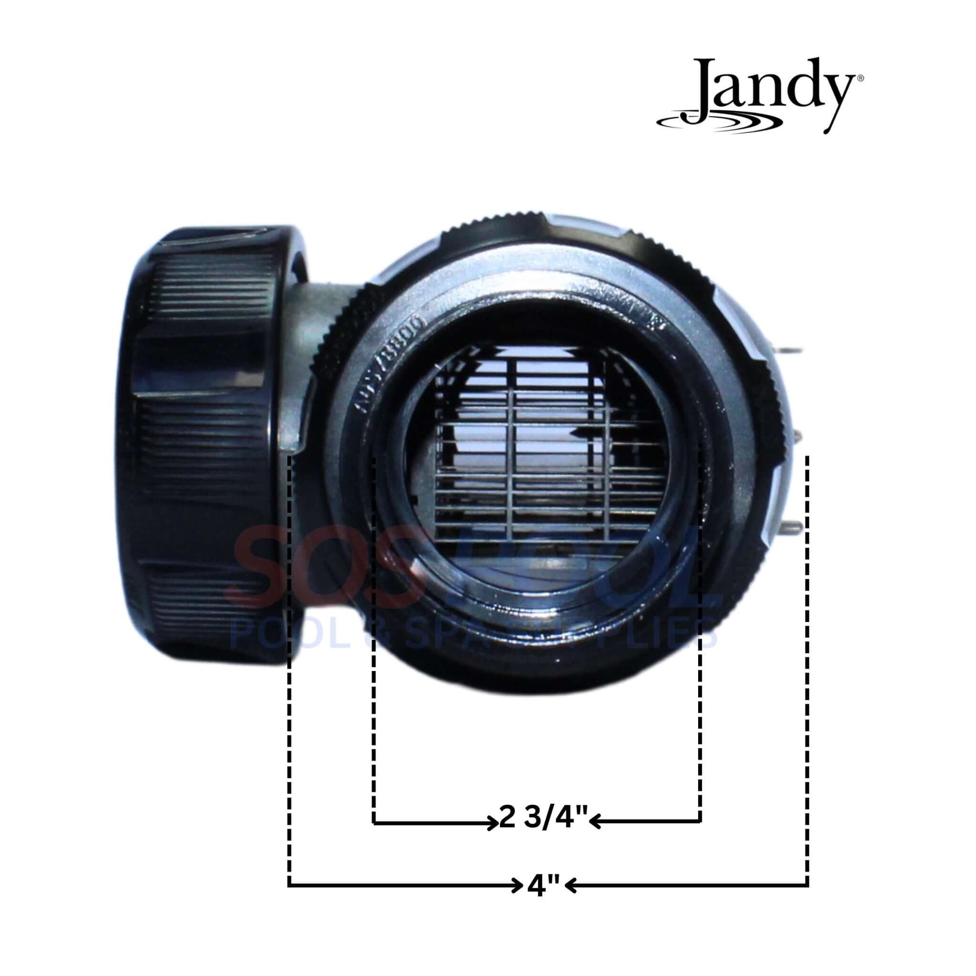 Jandy AquaPure PureLink Salt Cell Kit component, 2 3/4" diameter, 4" length, perfect for SOS Pool installations.
