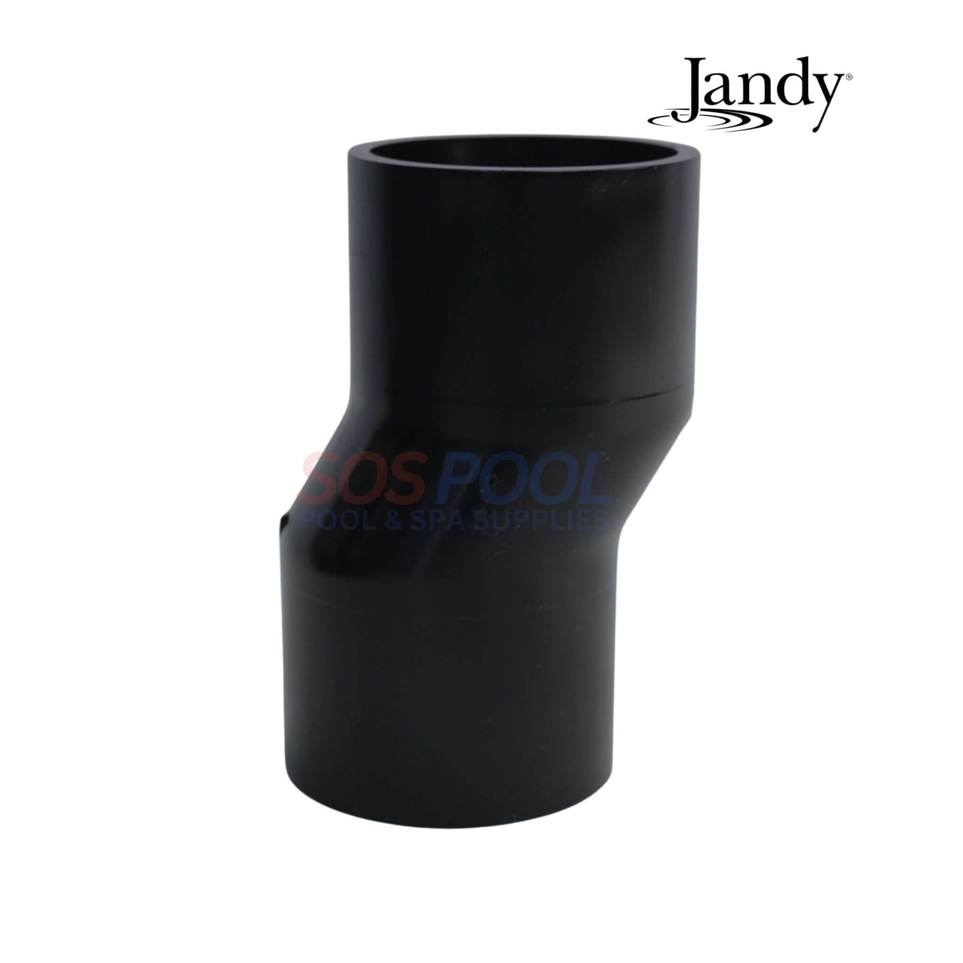 Jandy Backwash Valve 2" Versa Coupling | 8044 in black, showcasing the durable design for pool system upgrades at SOS Pool.