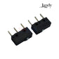Jandy Center Plate Kit For JVA Valve Actuators | R0408700 microswitches shown from the side, featuring durable black plastic construction.