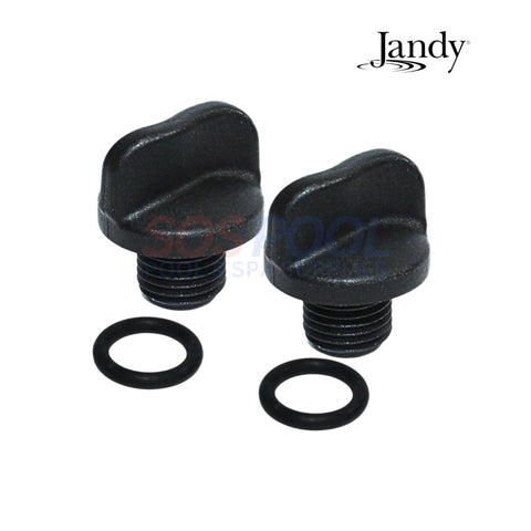 Jandy Drain Plug with O-Ring R0446000 for Pumps and Heaters | 2 Pack | SOS Pool | Essential Replacement Part