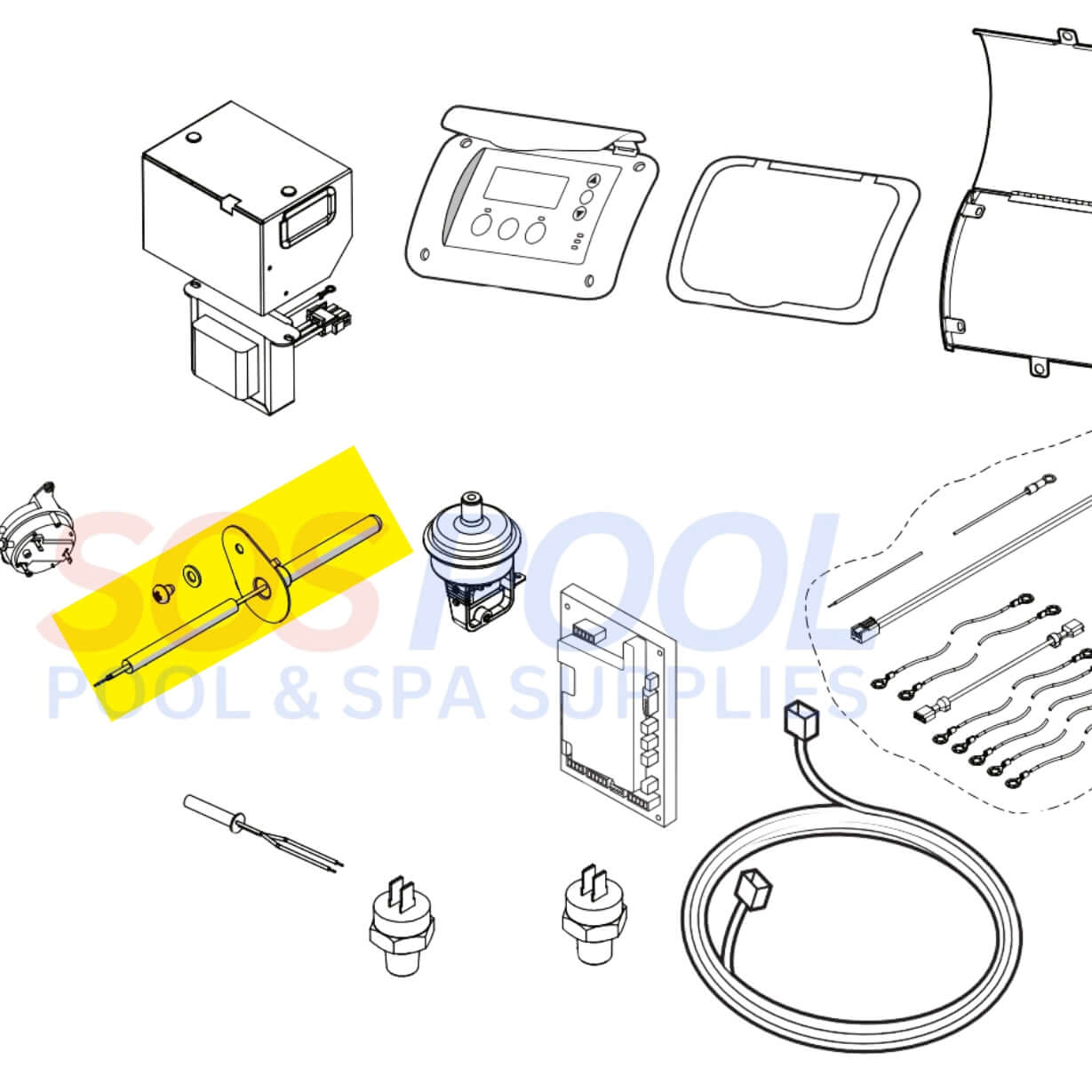 Jandy Flue Sensor For JXI Heater | R0719400