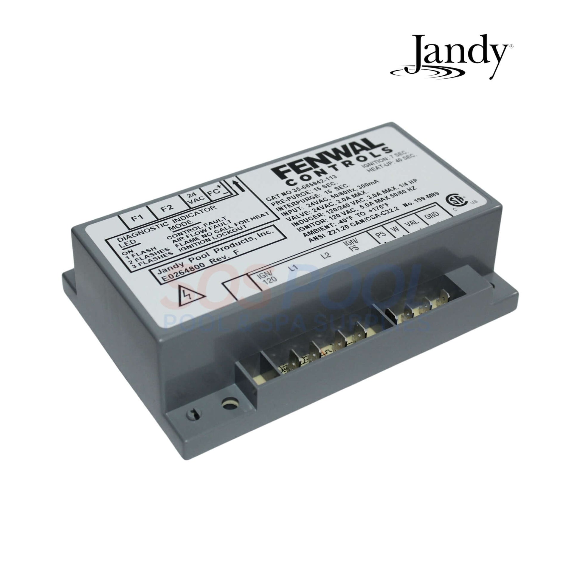 Jandy Ignition Control R0456900 for JXi and LXi Heaters - SOS Pool Hot Surface Module for Efficient Ignition