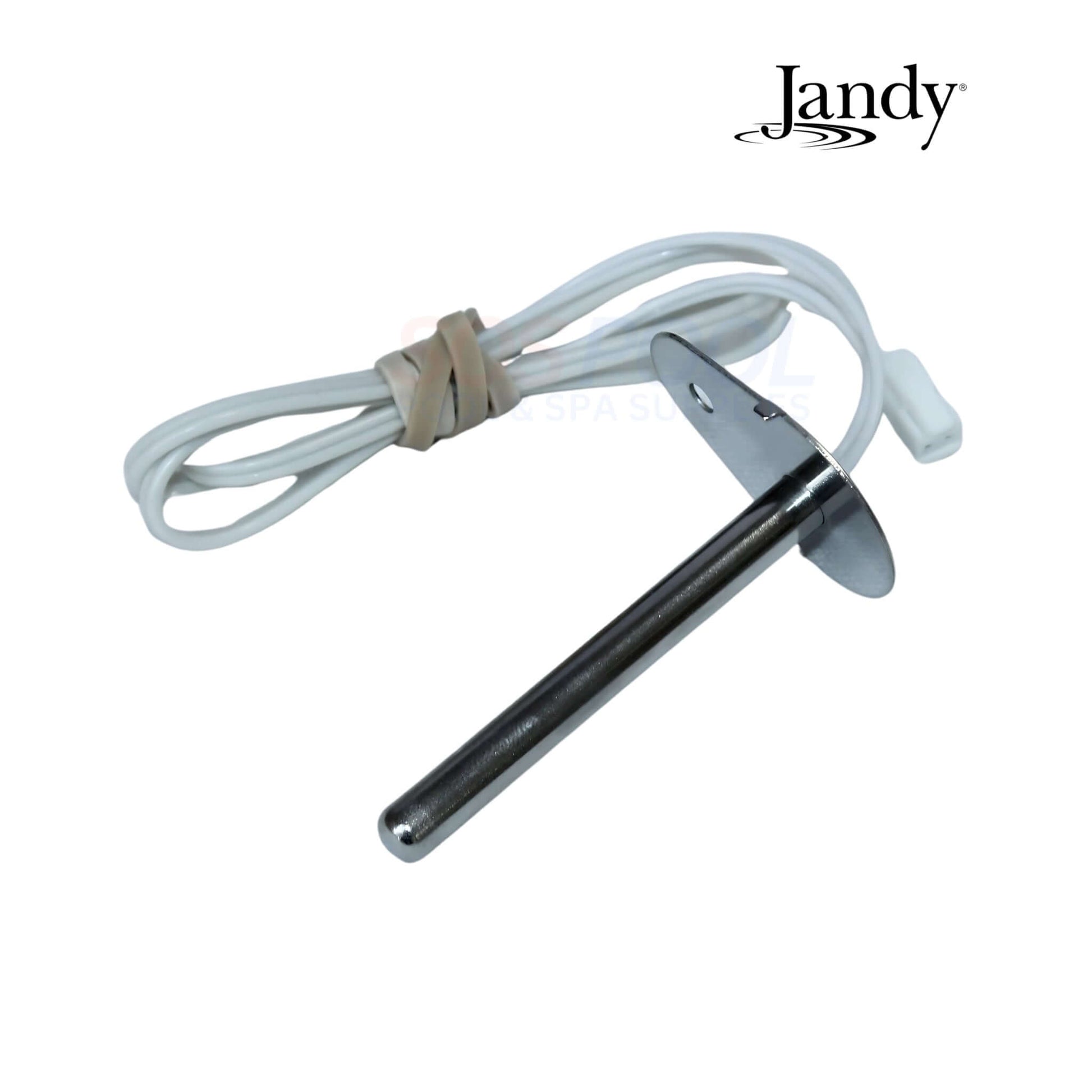 Jandy Flue Sensor Kit Thermistor R0719402 with cable for JXiQ Heater models, ideal for SOS Pool supplies and swimming pool parts.