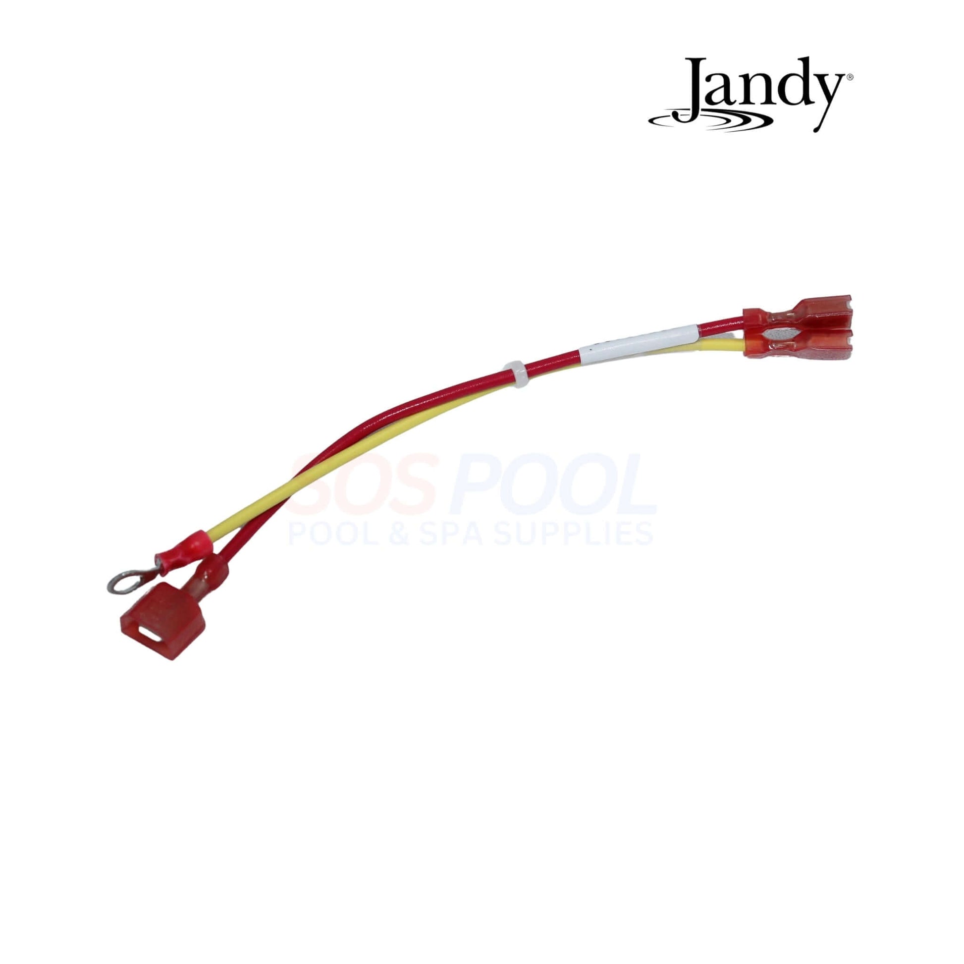 Jandy R0988900 Wiring Harness Kit featuring red and yellow connectors for JXiQ heater, ideal for pool supplies by SOS Pool.