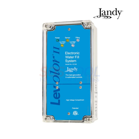 Jandy Levolor Pool Water Leveler With 100' Sensor | 1" Solenoid Valve | K1100CKC electronic water fill system in blue.