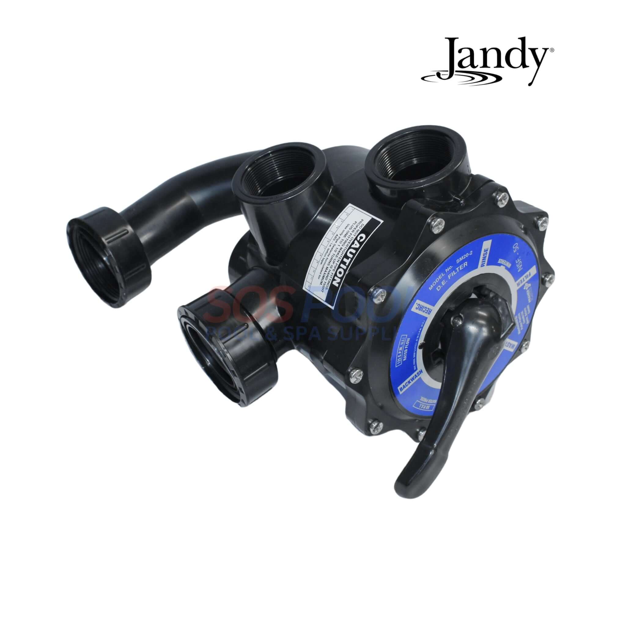 Jandy Multiport Backwash Valve With Unions For DEV and JS Filters | BW