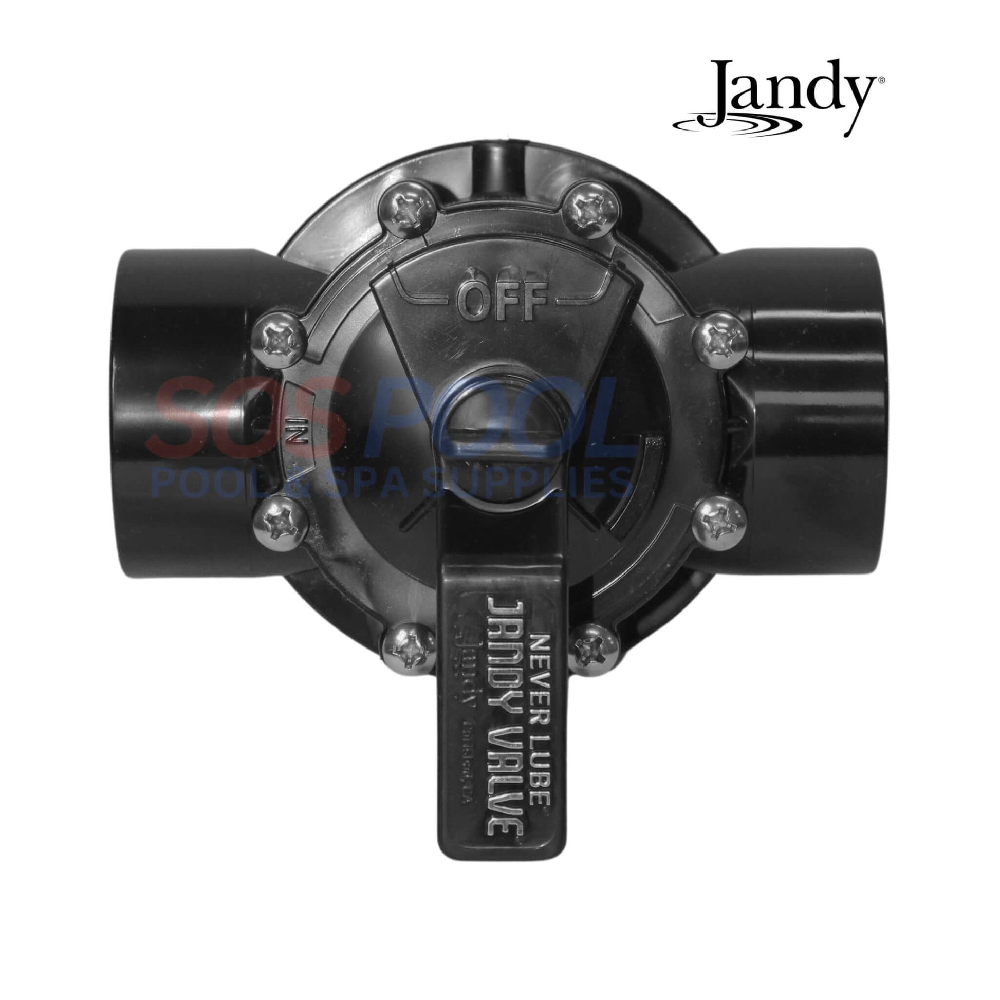 Jandy Neverlube 2 Port Diverter Valve 4716 for efficient pool and spa flow management | SOS Pool