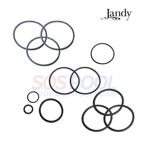 Jandy O-Ring Kit for DEV and DEL Filters, R0358000 from SOS Pool, essential for leak-free pool filtration.