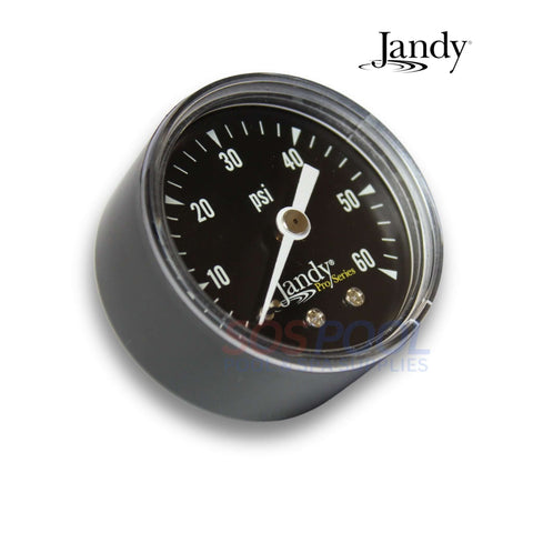Jandy Pressure Gauge for DEV and DEL DE Pool Filter, 0-60 PSI, by SOS Pool. Essential for monitoring pool pressure.