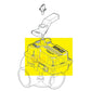 Diagram of Jandy Pro Series Valve Actuator JVA 2444 for SOS Pool automation, showcasing components and design.