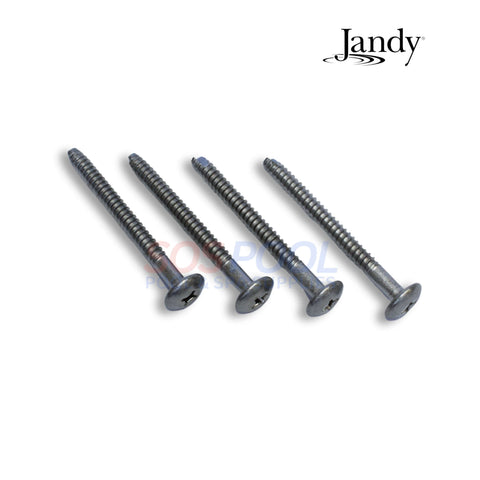 Jandy screws for DEV and DEL DE filter handle, hardware kit, 4 pack, SOS Pool. Durable, high-quality materials.