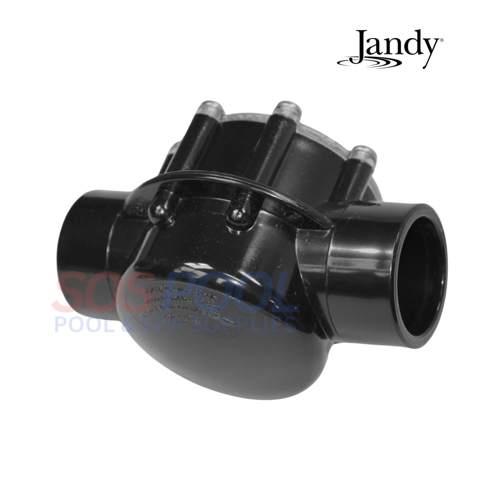 Jandy Swing Straight Check Valve 7305 for pools, ensuring unidirectional flow. Ideal for 2"-2.5" systems. SOS Pool.