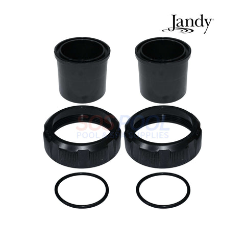 Jandy Tail Piece Union kit for pumps, 2 Pack, 2.5" x 3", R0446102, reliable SOS Pool plumbing connections.