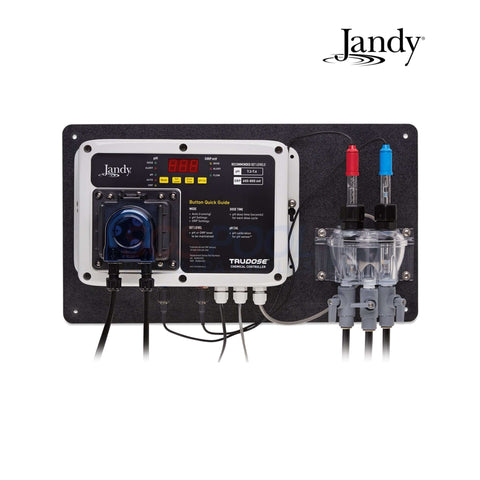 Jandy TruDose Chemical Controller for SOS Pool with real-time monitoring, pH control, and muriatic acid dosing, SKU: TRUDOSE.
