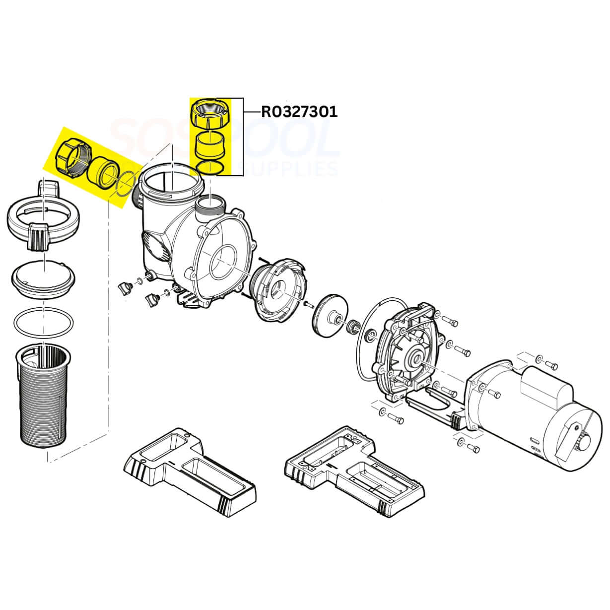 Jandy Union For FloPro Pumps | 2