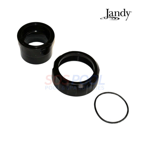 Jandy Universal Half Union and Drain Plug Cap replacement kit for DEV and DEL filters at SOS Pool.