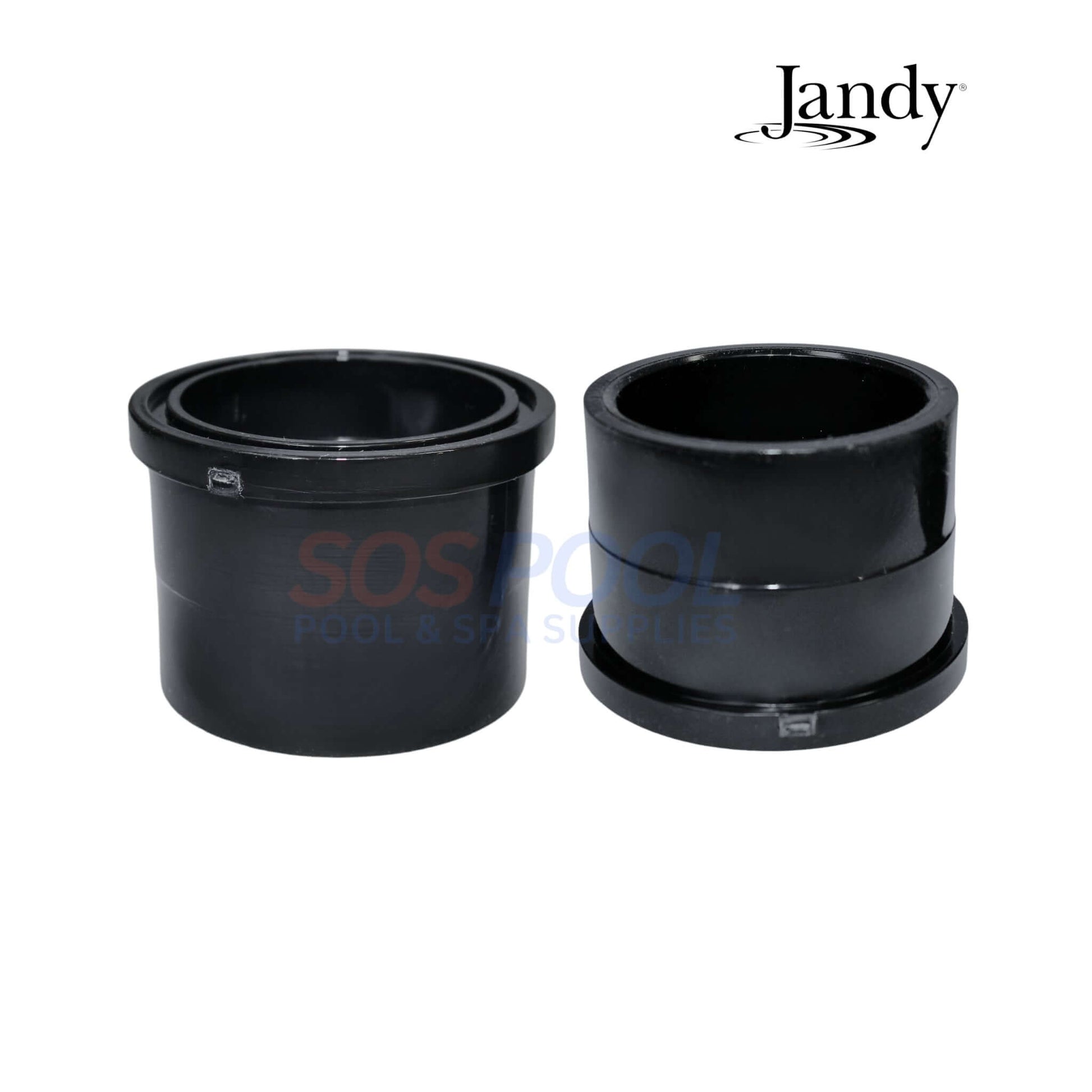 Jandy Universal Union Kit R0452100, includes two black union nuts, essential for Zodiac Jandy and SOS Pool systems.