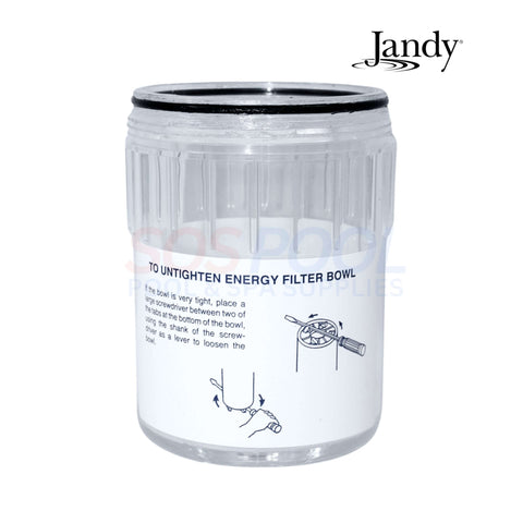 Jandy Energy Filter Bowl with O-Ring for Ray-Vac 3191, ensures watertight seal for efficient debris filtration - SOS Pool.