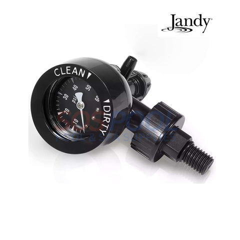 Jandy Pressure Gauge & Air Relief, model R0357200, for DE filters, essential for optimal pool performance at SOS Pool.