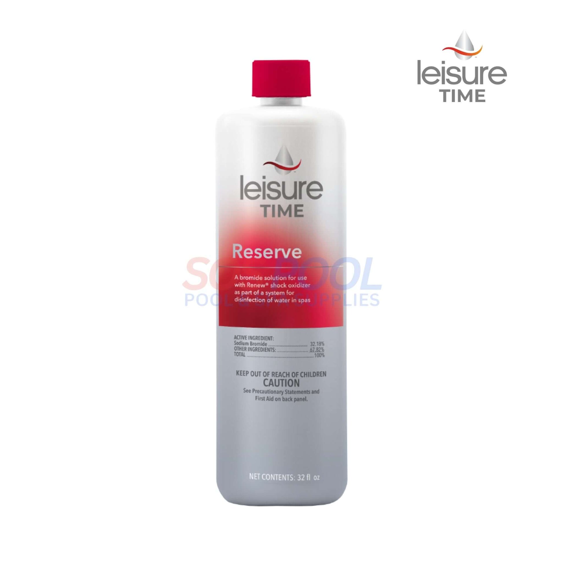 Leisure Time Reserve Bromide Solution 32 oz for effective spa water sanitation | SOS Pool