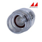 Magic Plastics 1.5" x 2" Spigot Check Valve 0830-15C in clear view, ideal for pool supplies and irrigation.