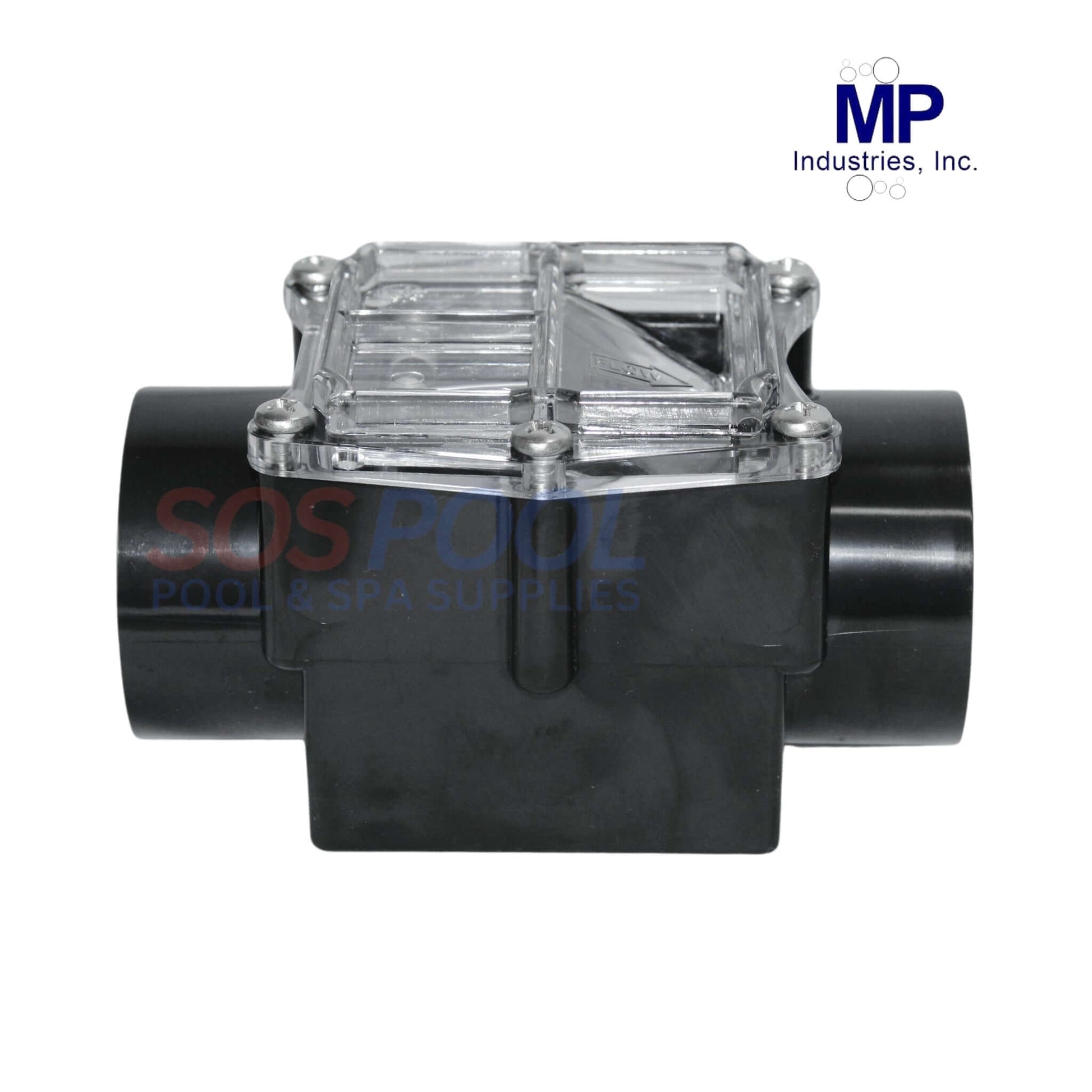 Magic Plastics CR2 Corrosion Resistant Check Valve 2 inch 0801-20H2 by SOS Pool, featuring clear body and durable parts.