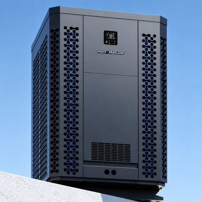Moov TurboX World's First 200K BTU Inverter Pool Heat Pump - Heats & Cools | MTSR200