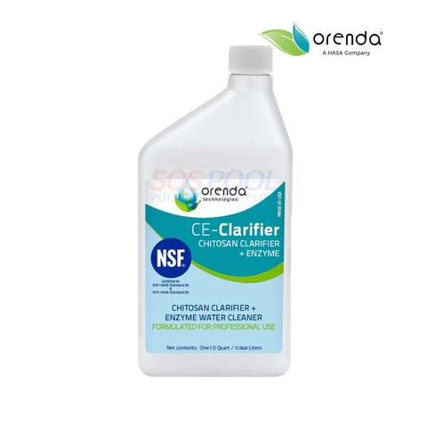 Orenda CE Clarifier Chitosan Enzyme ORE-50-140 for SOS Pool, 32 oz water cleaner removes oils and debris.