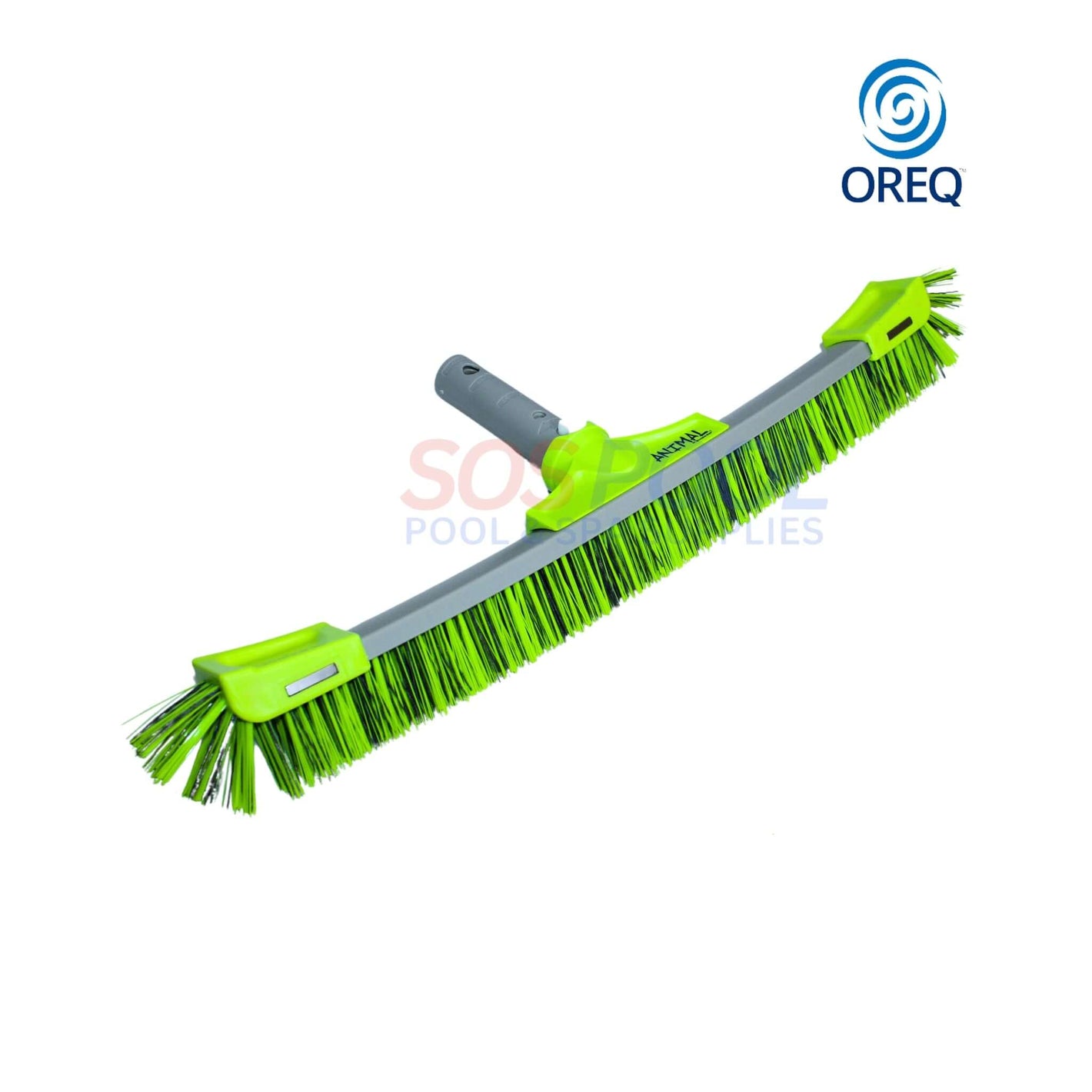 Oreq Animal Pro Grit and Poly Brush 22" for effective pool cleaning at SOS Pool, featuring a hydrodynamic design.