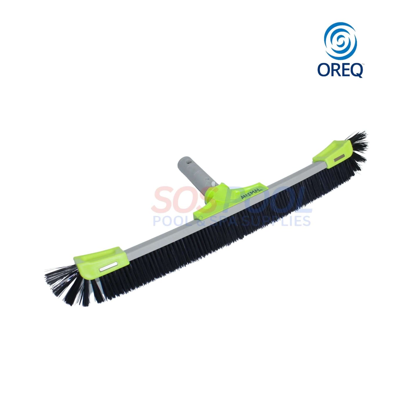Oreq Animal Pro Pebble and Plaster Brush BR4128G, 28 inch, designed for deep cleaning pebble surfaces, SOS Pool.