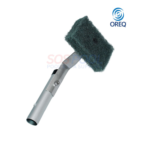 Oreq Master Tile Scrubber with Quick Clip BR4002 for pool cleaning, medium scrub pad, SOS Pool supplies.