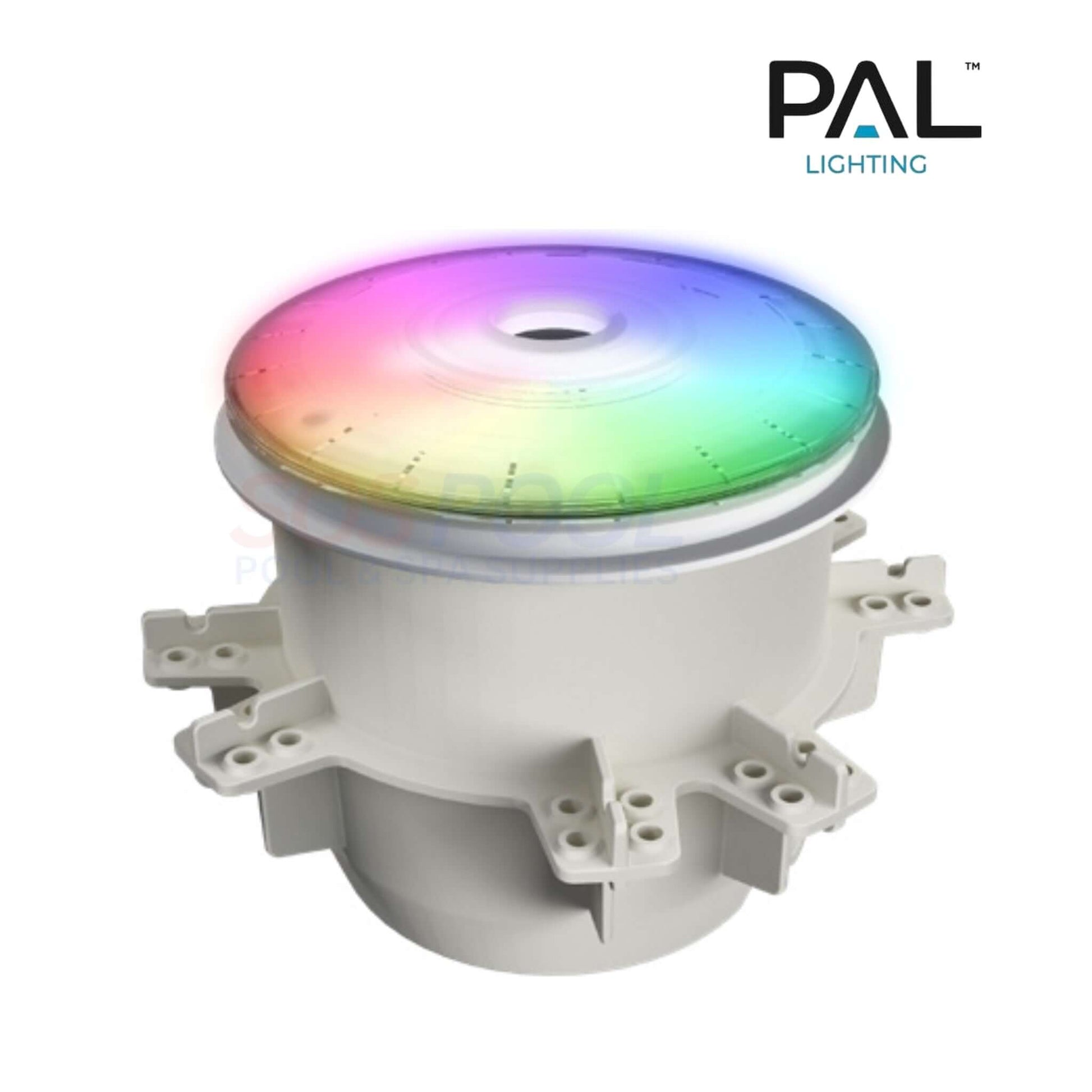 PAL Evenglow Multi-Color LED Bubbler 64-EGB-CGS showcasing vibrant colors, ideal for pools, perfect for SOS Pool supplies.