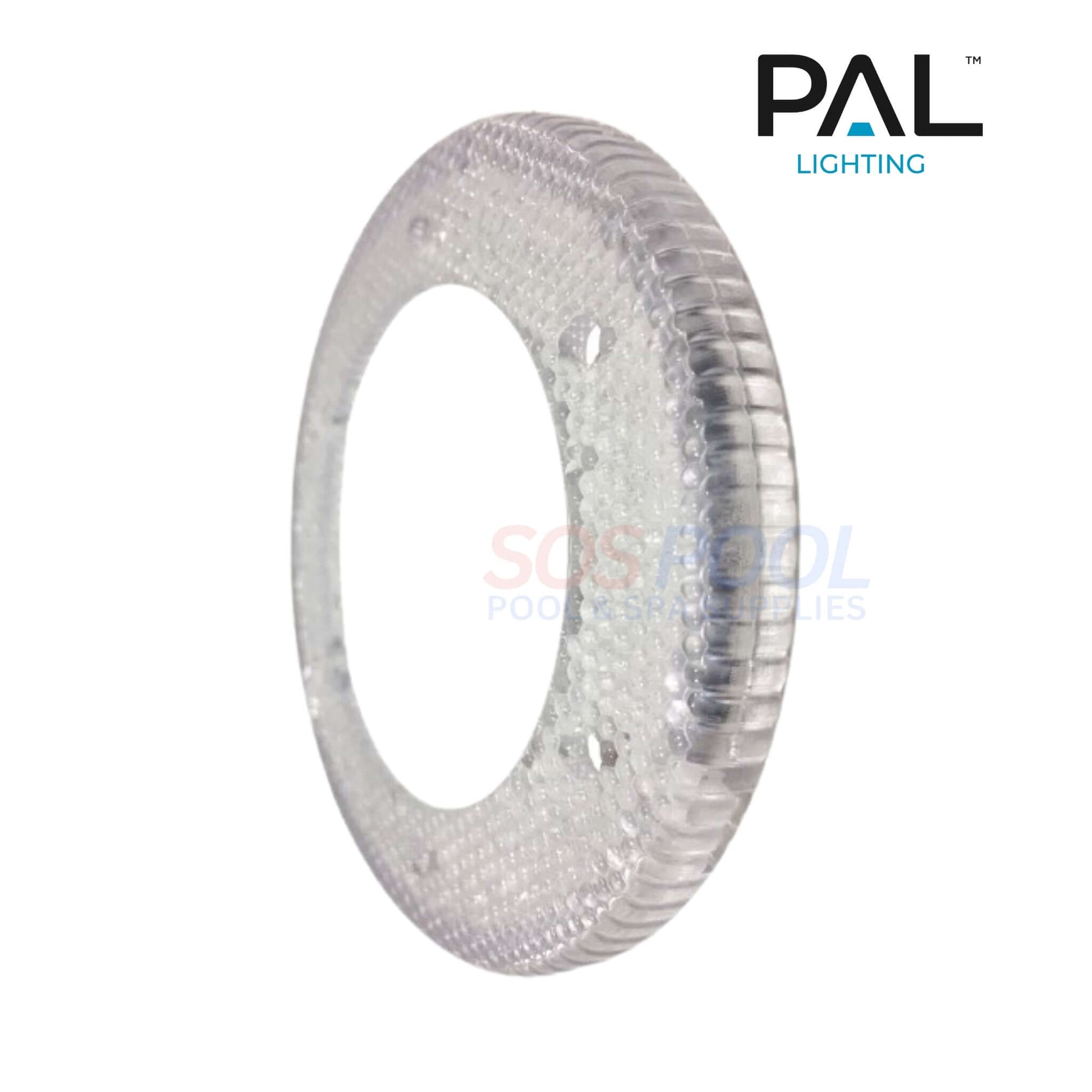 PAL Lighting Outer Lens Ring 42-TRLC for Treo 2T2 & 2T4, clear lens ring, pool parts for SOS Pool supplies.