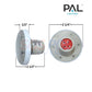 PAL Lighting Treo Max Multi Color Nicheless Pool & Spa Light, 80 ft cable, low voltage, 64-EGTMX-80 - SOS Pool