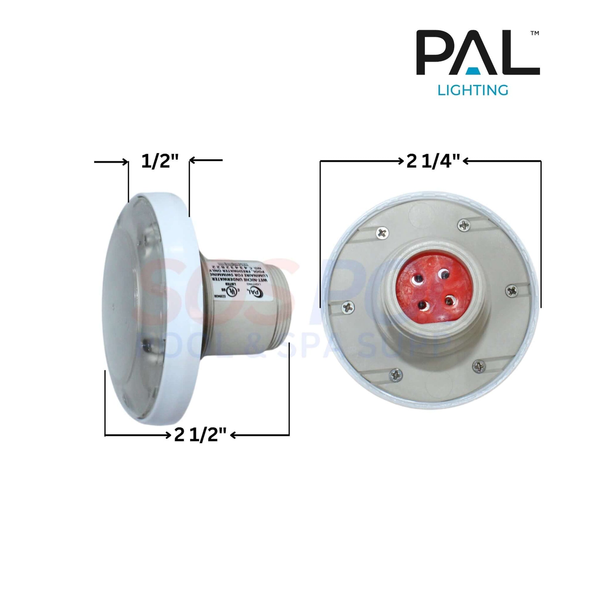 PAL Lighting Treo Max Multi Color Nicheless Pool & Spa Light, 80 ft cable, low voltage, 64-EGTMX-80 - SOS Pool