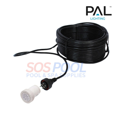 PAL Lighting Treo Mini Multi Color LED light with 150ft cable for pools - SOS Pool supplies.