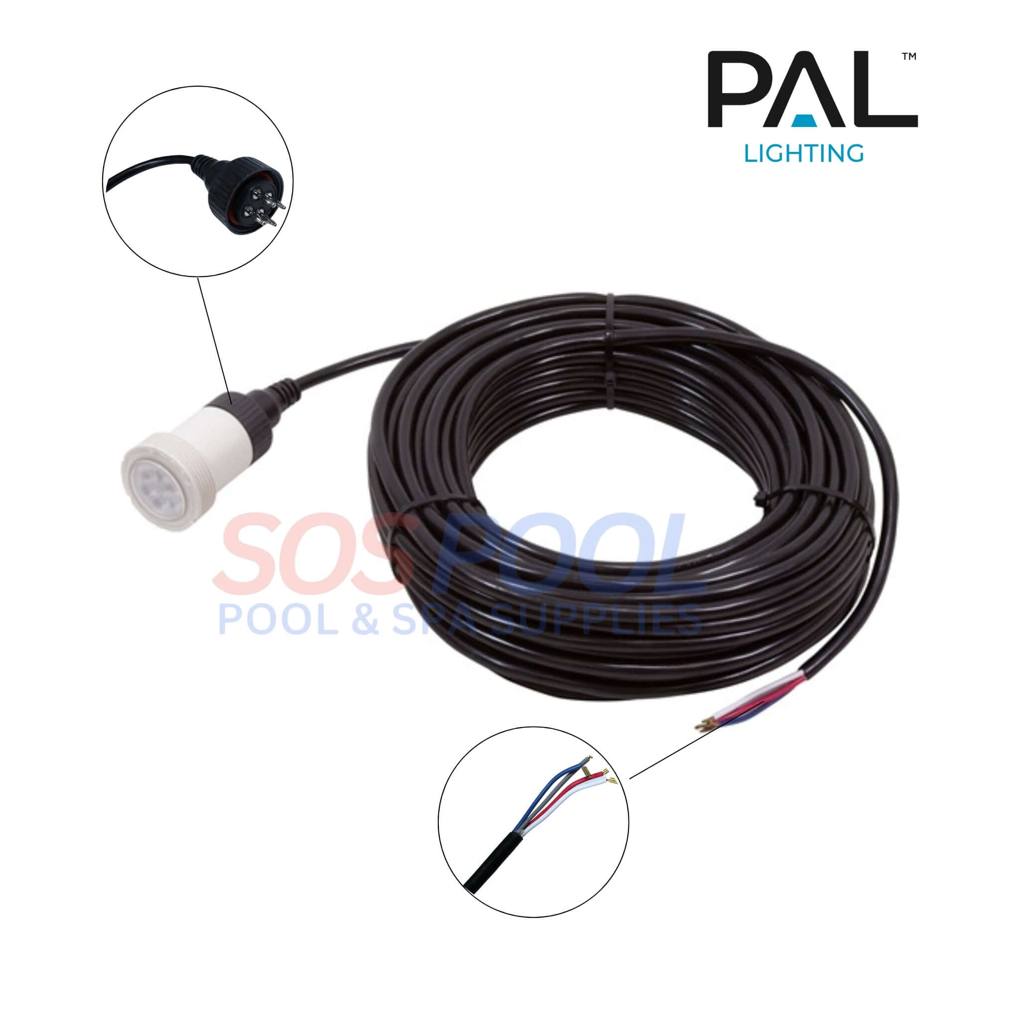 PAL Lighting Treo Mini Multi Color LED Nicheless Pool and Spa Light |