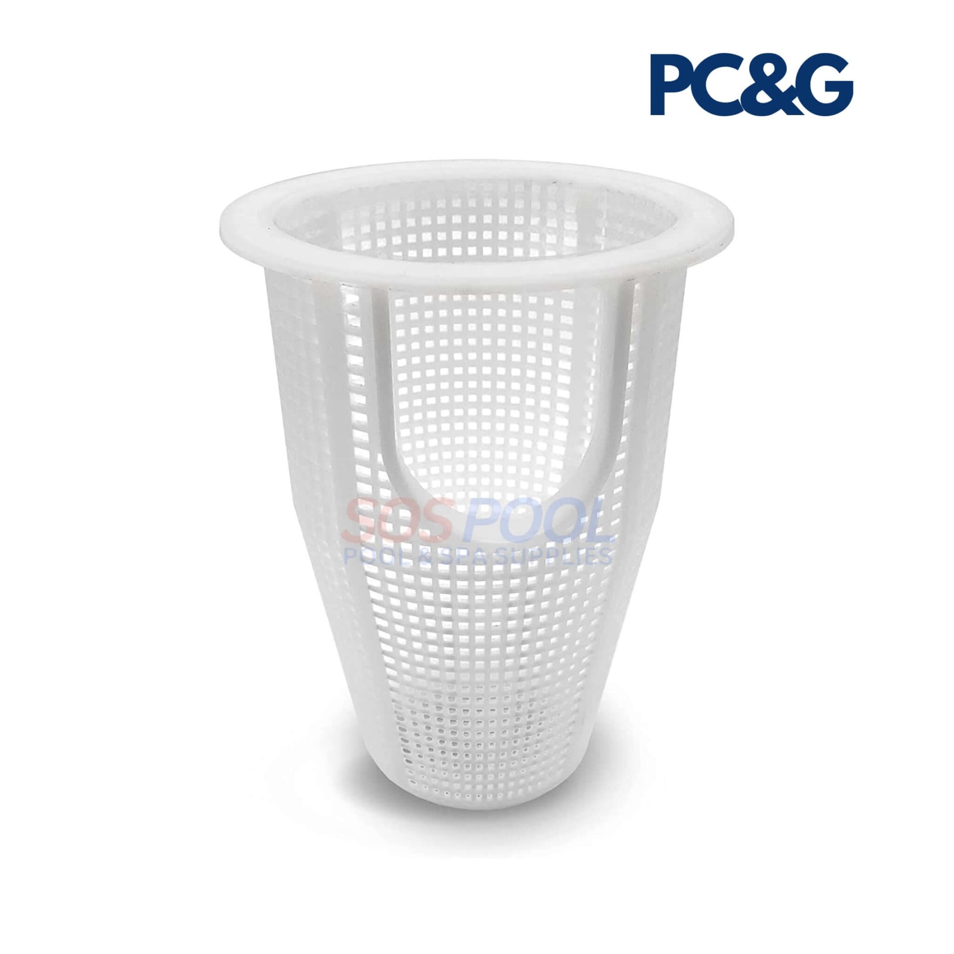 PCG Pump Basket For Pentair WhisperFlo | 070387 | PCG070387, white mesh basket for pool pump, durable and chemical-resistant.