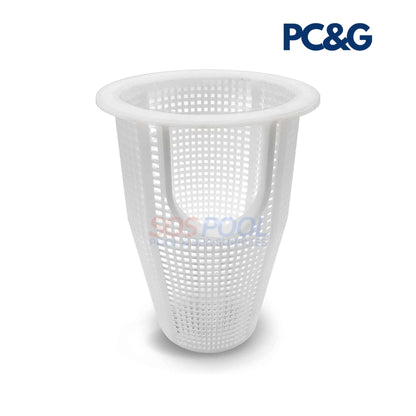 PCG Pump Basket For Pentair WhisperFlo | 070387 | PCG070387, white mesh basket for pool pump, durable and chemical-resistant.